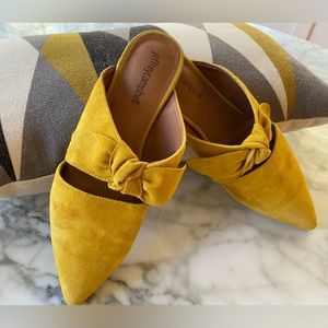 Jeffrey Campbell Suede Mules - Yellow sz 6.5
